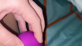 COMING HARD with my toy!! Loud intense orgasm made me shake