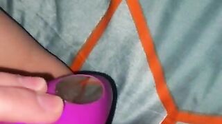 COMING HARD with my toy!! Loud intense orgasm made me shake