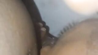 Ebony mouth full