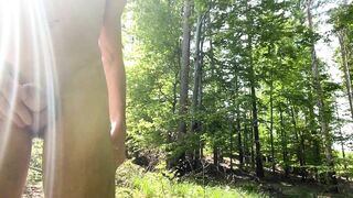 Naked walk inside deep Forest