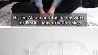 #MasturbationMay with Alison G