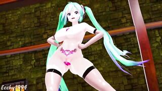 HENTAI THICC MIKU NUDE DANCE BASS KNIGHT MMD EMERALD HAIR COLOR EDIT SMIXIX ❤️