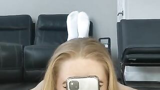 Sextok FYP Porn Trend: Bugs Bunny Challenge - Blonde Canadian White Teen Interracial Doggystyle Fuck