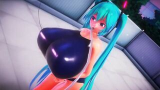 Imbapovi - Miku Uses Huge Water Breasts for a Good Cause