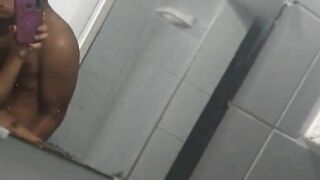 fucking in the bathroom with my black lover while cuckold hubby went to buy beers