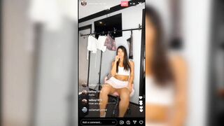 MINI SKIRT TRY ON HAUL LIVE ON INSTAGRAM NO PANTIES (landscape for computers)