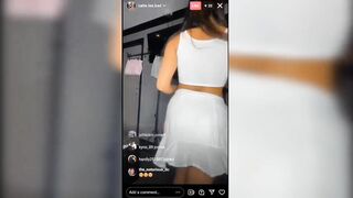 MINI SKIRT TRY ON HAUL LIVE ON INSTAGRAM NO PANTIES (landscape for computers)