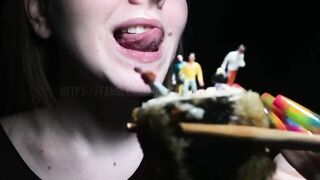 Delicious giantess dinner | Tongue Fetish |