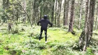 Quickly Horny and Cummed from Extreme Sex in the Forest