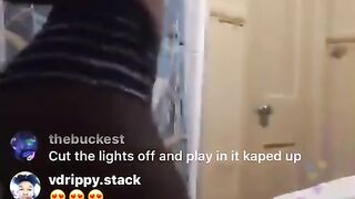 Luhmoo Naked on Instagram Live