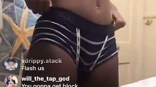 Luhmoo Naked on Instagram Live