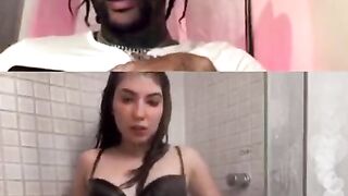 WHITE GIRL GROUPIE PUTS ON a SHOW FOR RAPPER GOLD GAD ON INSTAGRAM LIVE