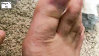 Removing shoes after work (foot fetish) - GlimpesOfMe