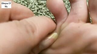 Removing shoes after work (foot fetish) - GlimpesOfMe