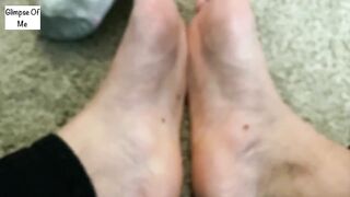 Removing shoes after work (foot fetish) - GlimpesOfMe