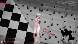 Sexy Cat girl Mia LOVE DIVE Blender MMD R18 1518