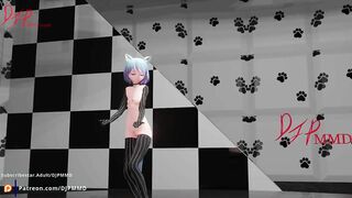 Sexy Cat girl Mia LOVE DIVE Blender MMD R18 1518