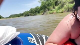 Sucking my friends dick on a public river pt. 1