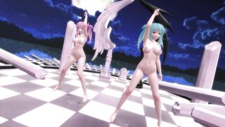 【MMD】Mr Kanon - Checkmate (Comparison of boobs)【R-18】