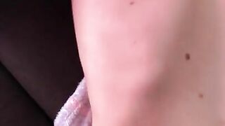 playing with tits and hairy pussy (nipple pulling, fingering, pussy massage)