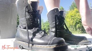 Giantess Femdom Tramples Army Men In Doc Martens Crush Fetish Outside