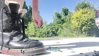 Giantess Femdom Tramples Army Men In Doc Martens Crush Fetish Outside