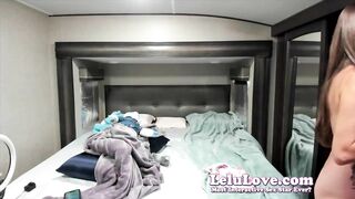 Stripping out of my public clothes, into lingerie for behind scenes custom & nude chat- Lelu Love