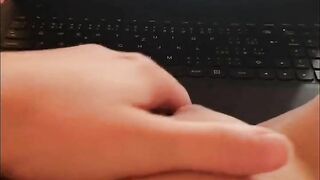 Sexy girl masturbates at porn Squirt orgasm