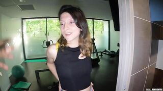 The nympho jogger still offers to be pounded in anal by the same strangers in a sauna