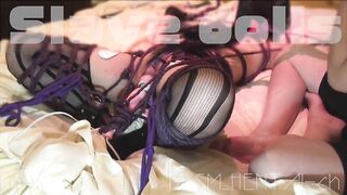 Braided shibari bondage bullying ... uterine attack with fixed vibrator ... crazy with violent whipping ... Short ver