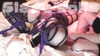 Braided shibari bondage bullying ... uterine attack with fixed vibrator ... crazy with violent whipping ... Short ver