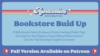 [Patreon Preview] Bookstore Build Up [Professor] [Gentle Fdom] [Public Sex] [Mutual Masturbation]