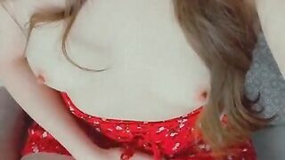 SCHOOL GIRL IN CUTE RED DRESS SHOWS EVERYTHING AND MASTURBATES ON SNAPCHAT | Mobile version