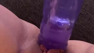 Slow dildo play