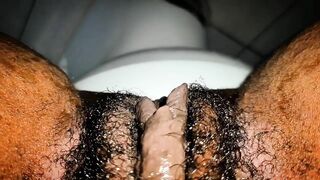 My Hot stepmom Hairy Pussy juice my mouth with squirt orgasm I drink The Half of It! Test very sweet