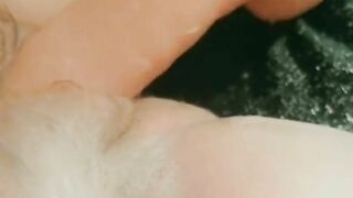 Hairy BBW pussy first time using Lovense fuck machine