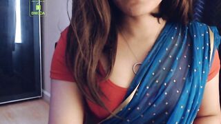 Cammodel BadGirlLHR in Saree