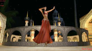 FANTASY GIRL RED BELLY DANCER