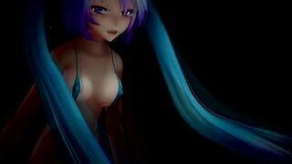 MMD Miku Micro bikini FireWorks R18+ 4k