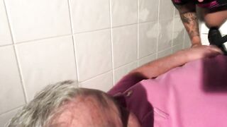 Toilet BJ with dirty slut