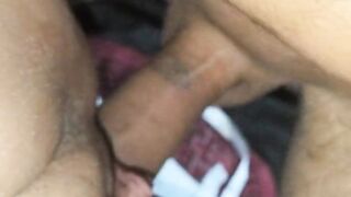 Big dick rubbing wife's wet pussy before slipping in. Part 1