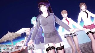 [MMD] 2 Phut Hon Sexy Dance Marie Rose Tamaki Misaki Kasumi Nyotengu Doa Uncensored Hentai