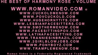 Harmony Rose compilation of hot wife sex cuckolding her sissy husband making him eat creampies and strapon sex sissy play