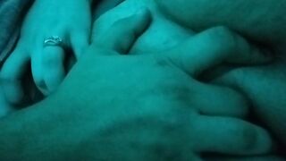 Teaser- Master pleases his whimpering kitten. Titty sucking Pussy rubbing.