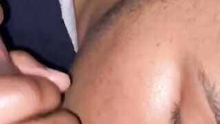 Stepsister gives POV blowjob parents are away deepthroat bbc cum swallowing