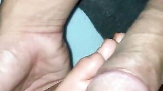 a nice footjob from my peachy slut