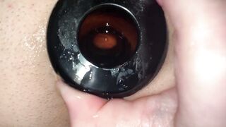 Fucking My Boyfriends Piss Filled Ass and Making Him Cum