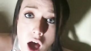 Innocent Classy Girl Fucked By Big Dildo | Squirt | Eye Rolling Orgasm.