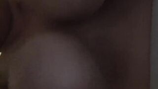 Shaking my tits with nipple clamps