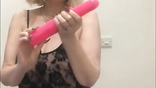 Easter pink rampant rabbit pussy fuck